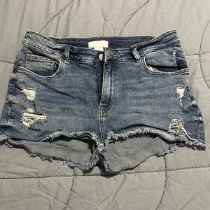 H&M Distressed Denim Shorts